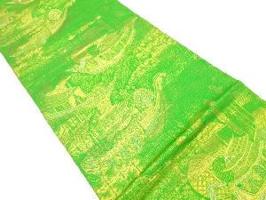 アンティーク 南蛮船模様織り出し袋帯(材料)